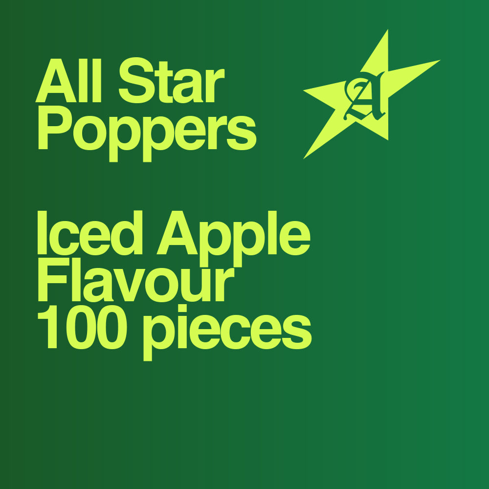 All Star - Cigarette Popper Flavour Balls - Iced Apple (100 Balls) Rollover image