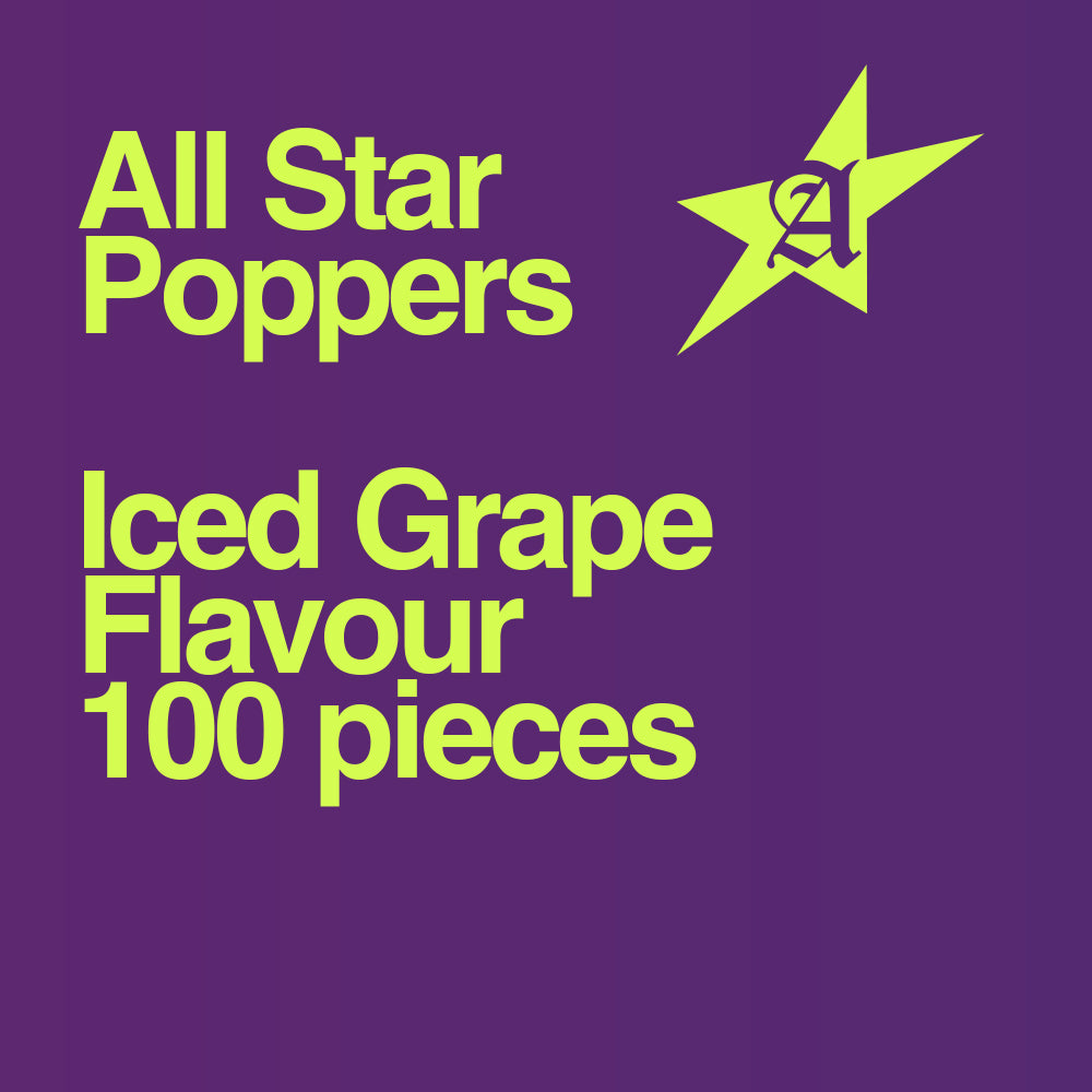 All Star - Cigarette Popper Flavour Balls - Iced Grape (100 Balls) rollover image