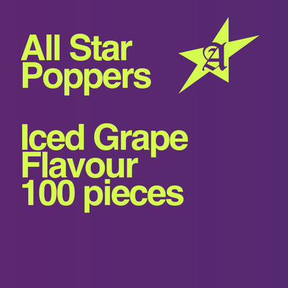 All Star - Cigarette Popper Flavour Balls - Iced Grape (100 Balls) rollover image