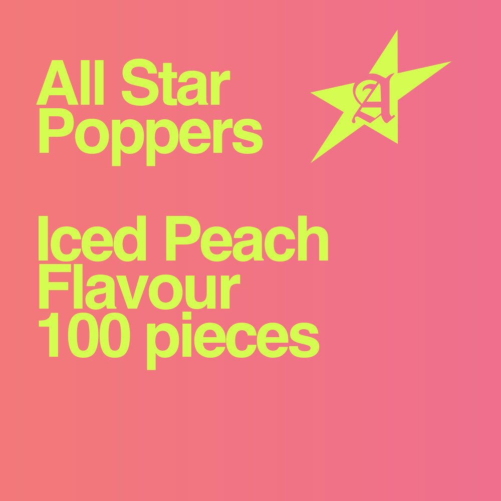 All Star - Cigarette Popper Flavour Balls - Iced Peach (100 Balls) rollover image