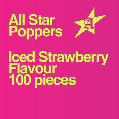 All Star - Cigarette Popper Flavour Balls - Iced Strawberry (100 Balls) rollover image