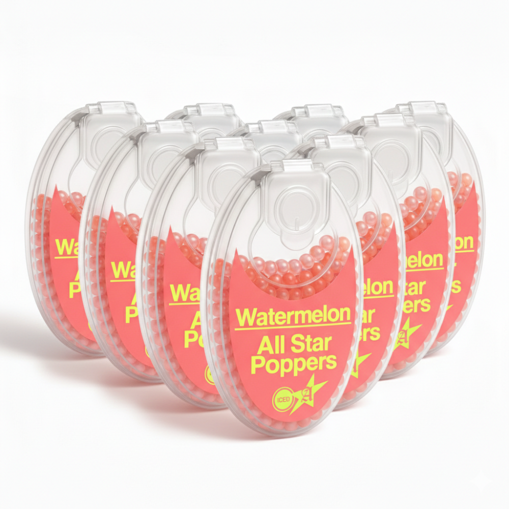 Iced Watermelon cigarette crush balls 10-pack 1000 balls from All Star Poppers