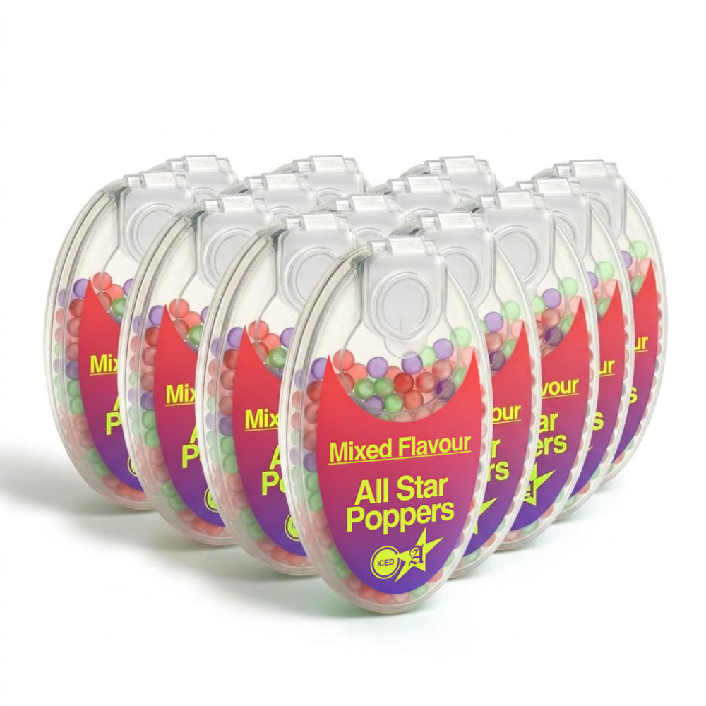 Mixed Flavour Fruity cigarette crush balls 10-pack 1000 balls from All Star Poppers