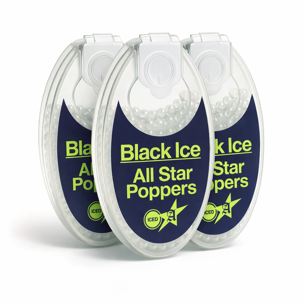All Star Poppers - Cigarette Crush Balls - Black Ice 3 Pack (300 Balls)