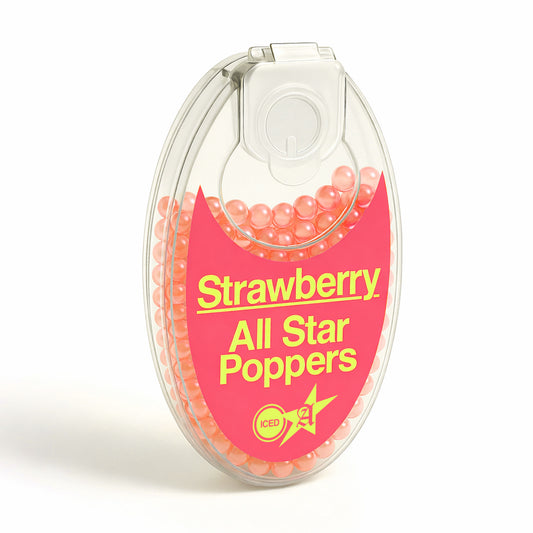 All Star Poppers - Cigarette Crush Balls - Iced Strawberry (100 Balls)
